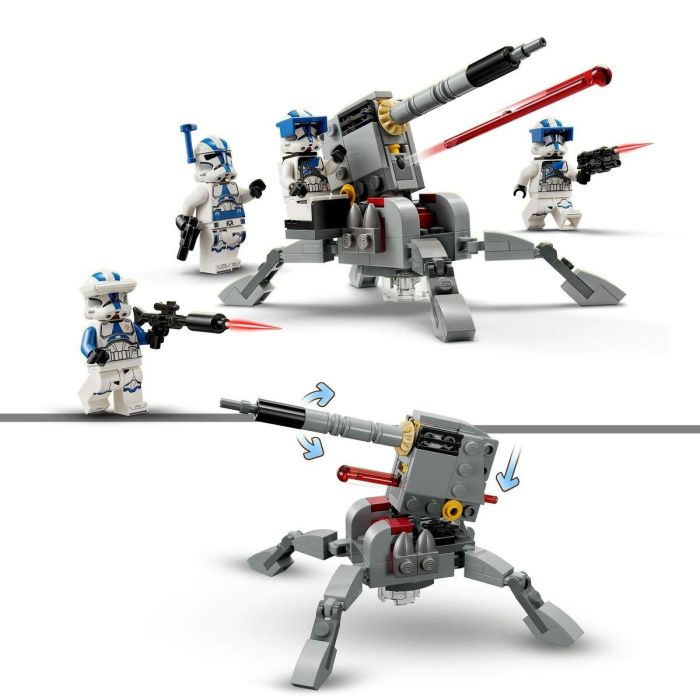Lego Star Wars 75345 Pack de combate del clon de los soldados de la Legión 501, juguete con Canon 5 Lego Star Wars 75345 Pack de combate del clon de los soldados de la Legión 501, juguete con Canon 5