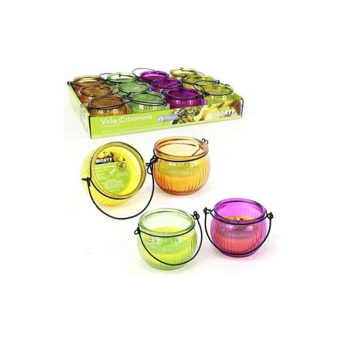 Juinsa Vela de Citronela 3% en Candelabro de Cristal 7x7,60cm - Modelos Surtidos 0 Juinsa Vela de Citronela 3% en Candelabro de Cristal 7x7,60cm - Modelos Surtidos 0
