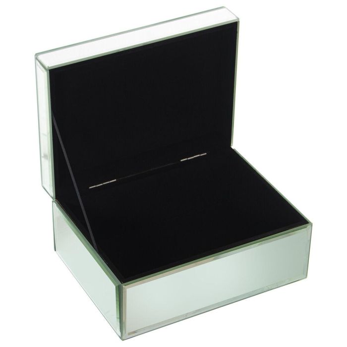 Caja-Joyero Alexandra House Living Transparente Cristal Espejo 20 x 10 x 15 cm 1