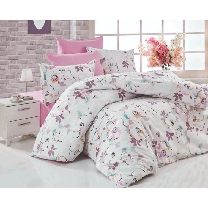 Juego de Cama ASI8683342463768 - Funda Nórdica 220x240 cm + 2 Fundas Almohada 60x60 cm - 100% Algodón Reforzado Blanco