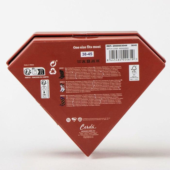 Cerdá Calcetines Superman Pack 3 Piezas Talla 38/45 Multicolor Adulto 2