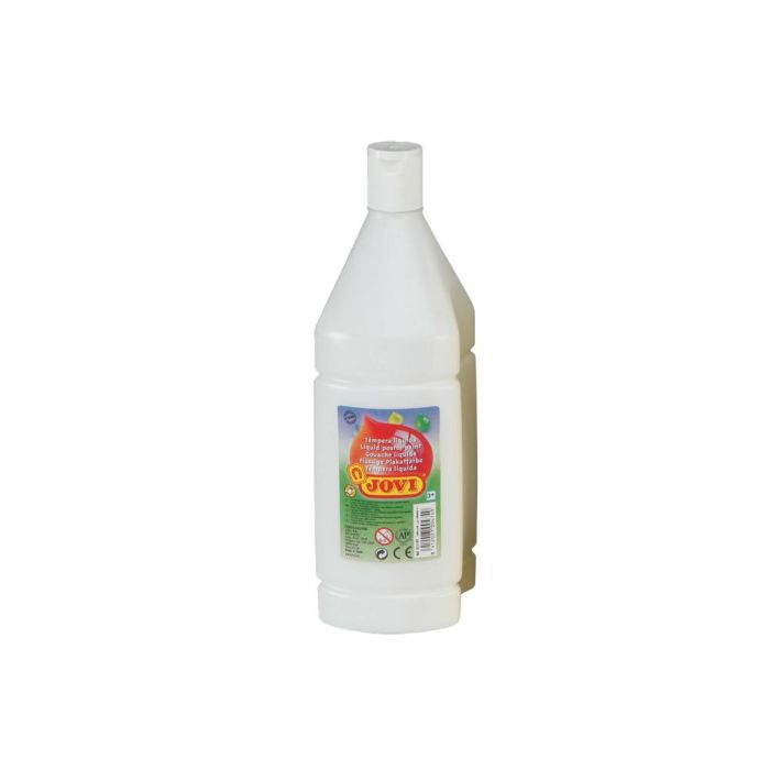 Tempera Liquida Jovi Escolar 1000 mL Blanco 1