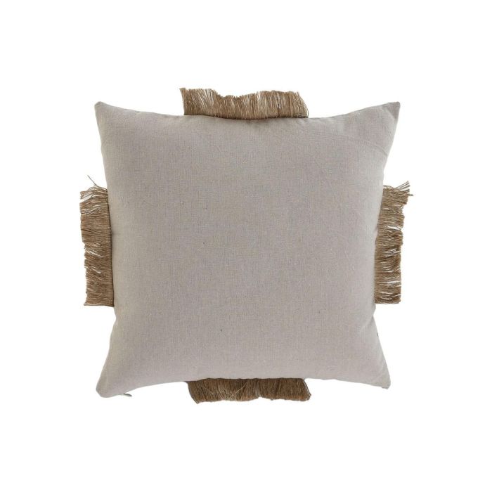 Cojin Boho DKD Home Decor Beige Natural 45 x 45 cm 2