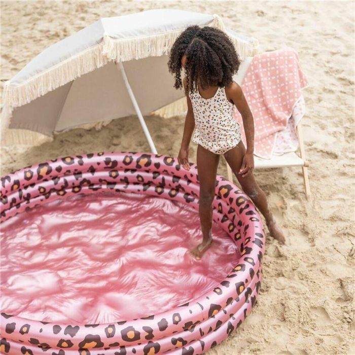 Piscina Hinchable Swim Essentials Leopard Rosa claro Ø 150 cm 3