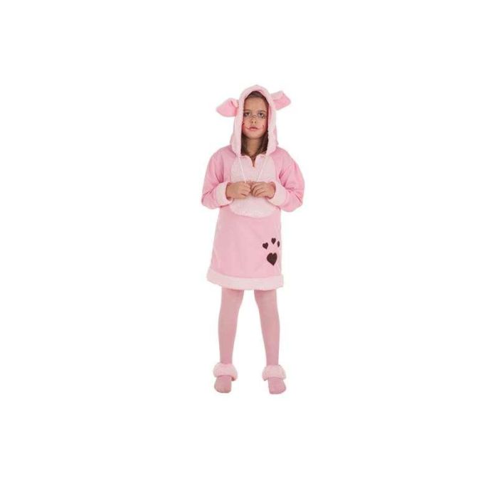 Creaciones Llopis T-5 Disfraz Infantil Cerdita Mimosa Talla 10-12 Años con Vestido, Capucha y Polainas Creaciones Llopis T-5 Disfraz Infantil Cerdita Mimosa Talla 10-12 Años con Vestido, Capucha y Polainas