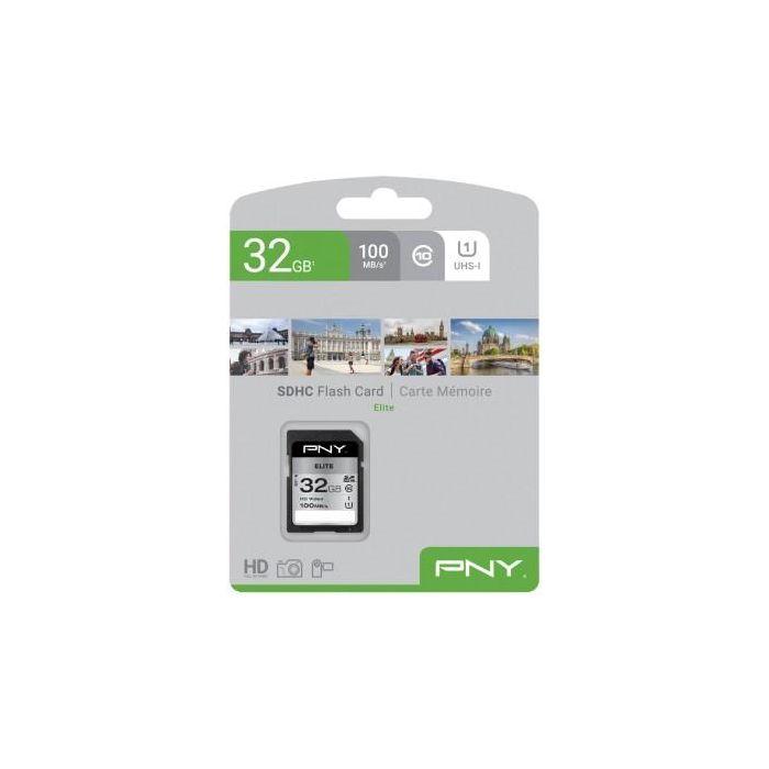 CARD PNY Elite - Flash-Speicherkarte - 32 GB - UHS-I U1 / Class10