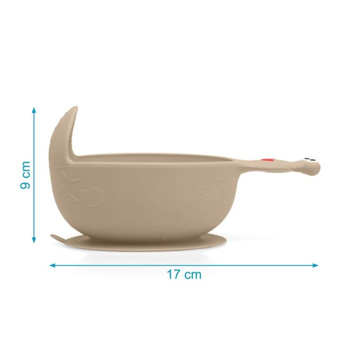 KioKids Cuenco de Silicona para Bebés Antideslizante con Ventosa Diseño Caracol Beige | Apto Microondas y Lavavajillas +6 Meses 3 KioKids Cuenco de Silicona para Bebés Antideslizante con Ventosa Diseño Caracol Beige | Apto Microondas y Lavavajillas +6 Meses 3