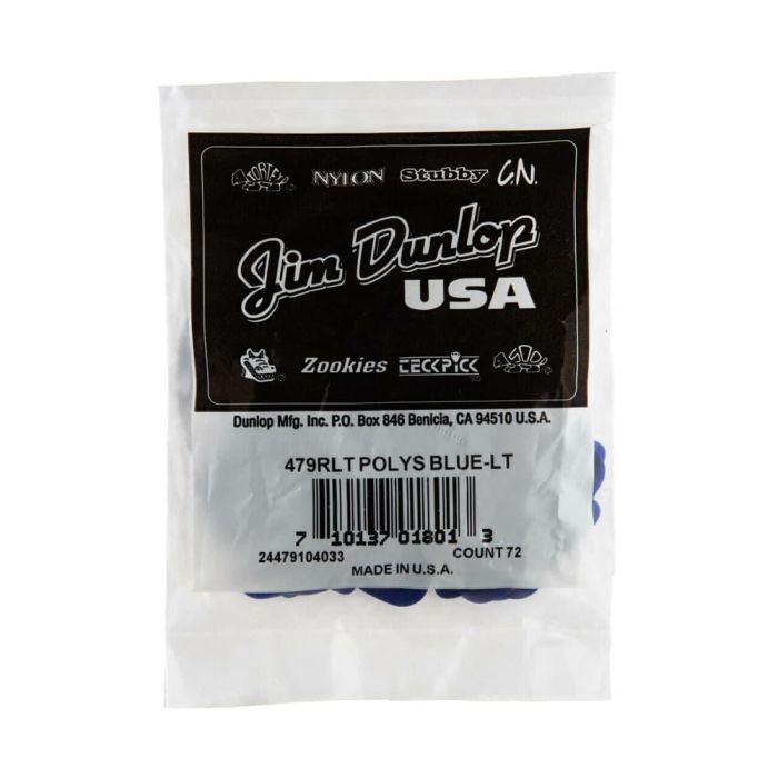 DUNLOP Pack 72 Púas Poly - Light 3