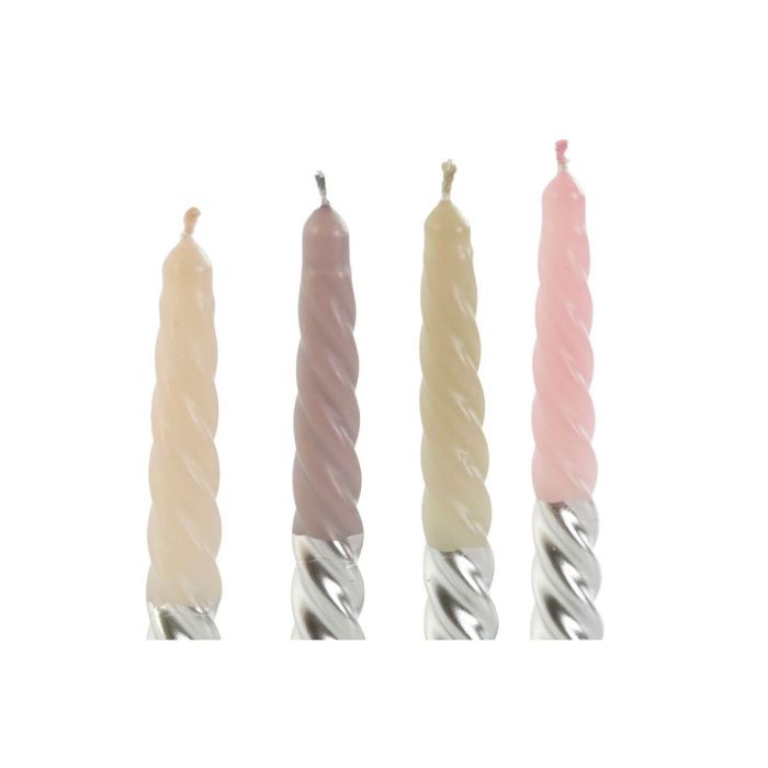 Velas DKD Home Decor Bicolor 2 x 2 x 18,5 cm (4 Piezas) (4 Unidades) 3
