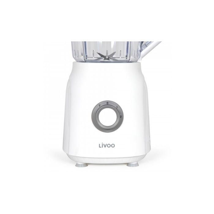 Batidora - LIVOO - 1,5 L - 600 W - 22.000 rpm - 2 velocidades - Turbo blanco 2 Batidora - LIVOO - 1,5 L - 600 W - 22.000 rpm - 2 velocidades - Turbo blanco 2