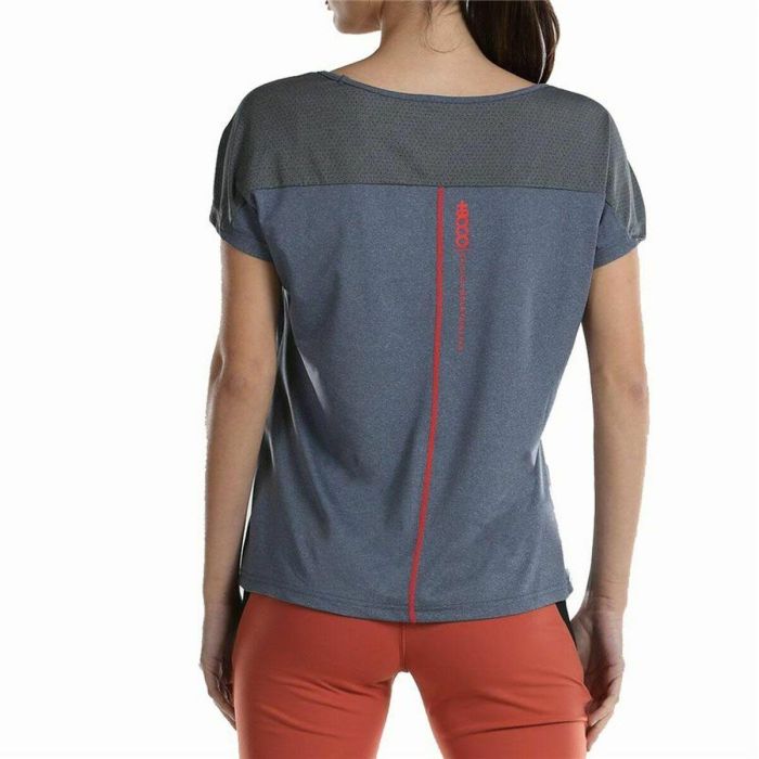 Camiseta de Manga Corta Mujer +8000 Novar Gris Montaña 1 Camiseta de Manga Corta Mujer +8000 Novar Gris Montaña 1