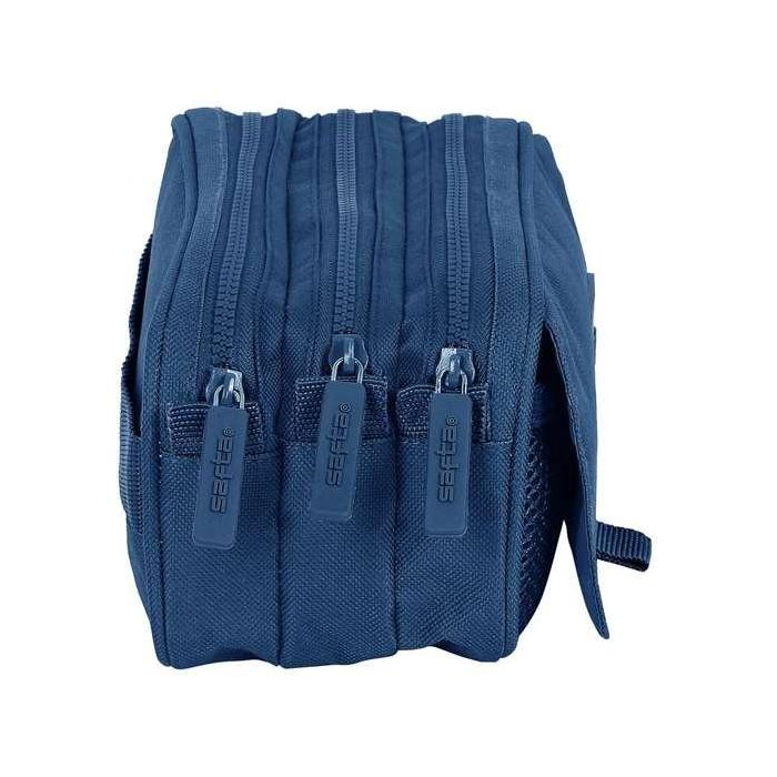 Safta Portatodo Triple Big "Marino" 21,5x10x8cm Azul Marino 5