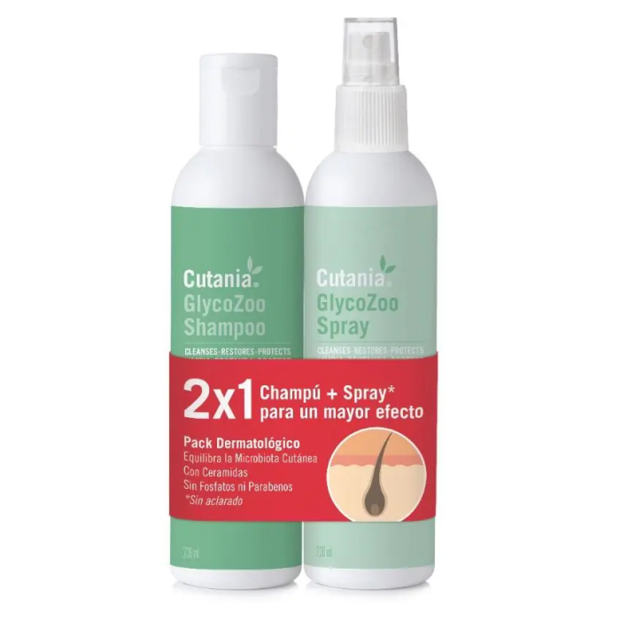 Vetnova Pack Cutania Glycozoo Champú + Spray 236 mL