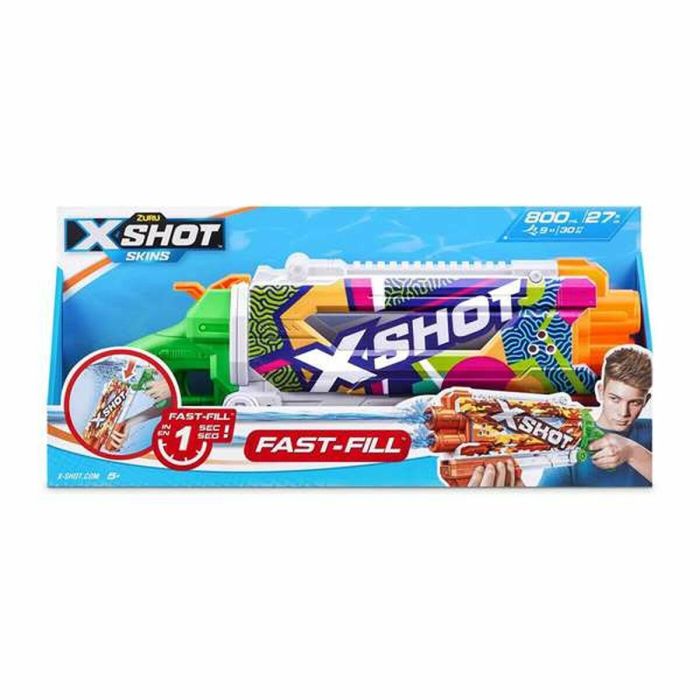 Pistola de agua x-shot skins pump action fast-fill, 49x18x6cm. - modelos surtidos 4