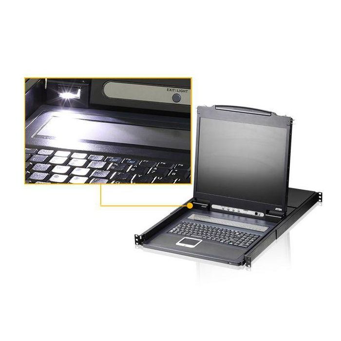Aten 8-Port 19” LED-backlit LCD, Scandinavian 2 Aten 8-Port 19” LED-backlit LCD, Scandinavian 2