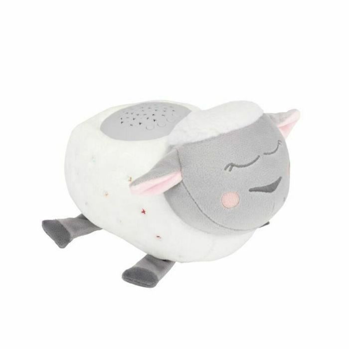 Badabulle Peluche Oveja Luz Nocturna Proyector Estrellas Multicolores, 12 Canciones de Cuna y Sonidos, Lavable, Auto Apagado 0 Badabulle Peluche Oveja Luz Nocturna Proyector Estrellas Multicolores, 12 Canciones de Cuna y Sonidos, Lavable, Auto Apagado 0