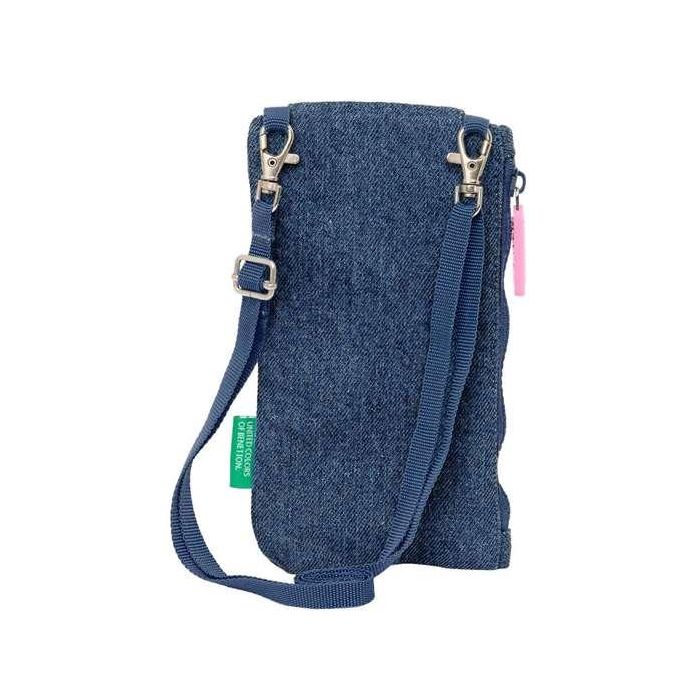 Monedero Benetton Denim Bolso para Móvil Azul 1 Monedero Benetton Denim Bolso para Móvil Azul 1