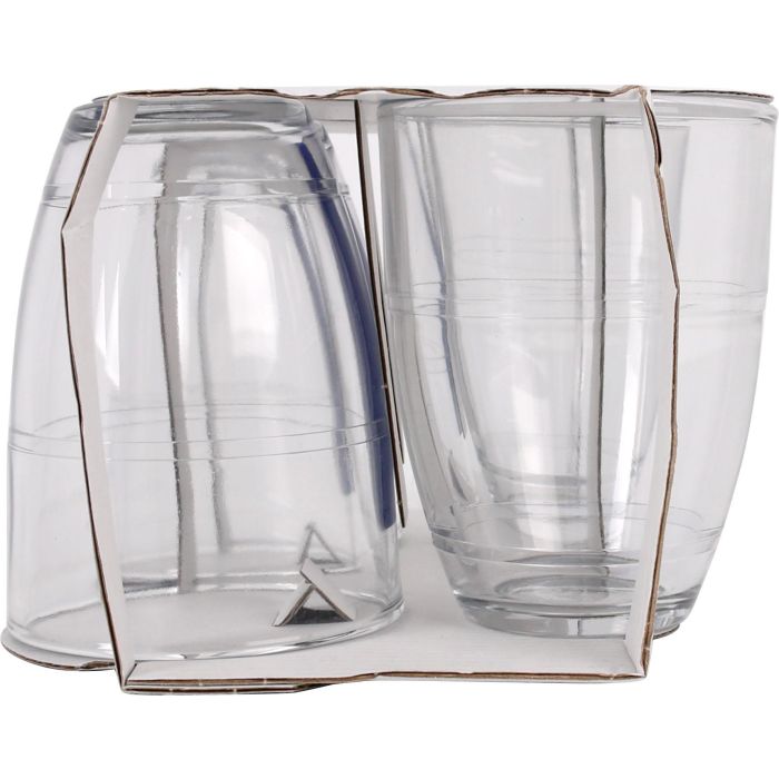Duralex Set de 4 Vasos Gigogne transparentes, 36 cl, 8.5 cm diámetro x 11 cm alto (8 Cajas) 2