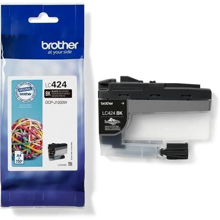 BROTHER tinta negra para DCPJ1200W LC424BK 0 BROTHER tinta negra para DCPJ1200W LC424BK 0