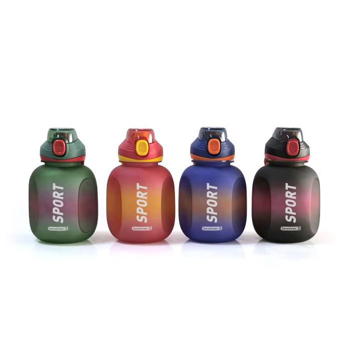 Bewinner Botella Deportiva de Agua Multicolores, 1000 ml (12 Unidades) 1