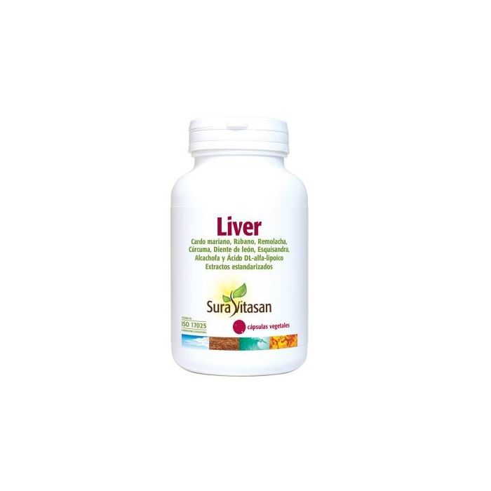 SURA VITASAN Liver 45 Cápsulas - Mantenimiento Hepático con Alcachofa, Cardo Mariano, Rábano Negro