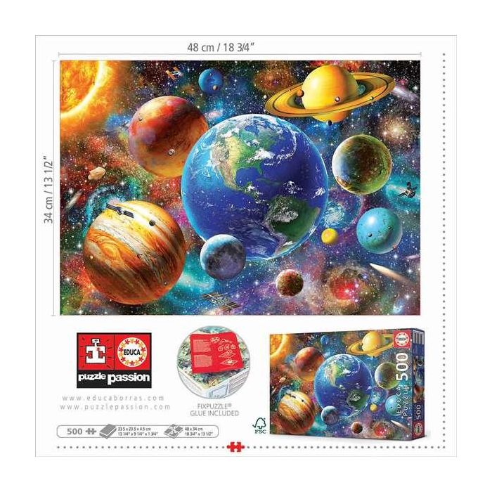 Puzzle 500 piezas sistema solar 11 Puzzle 500 piezas sistema solar 11