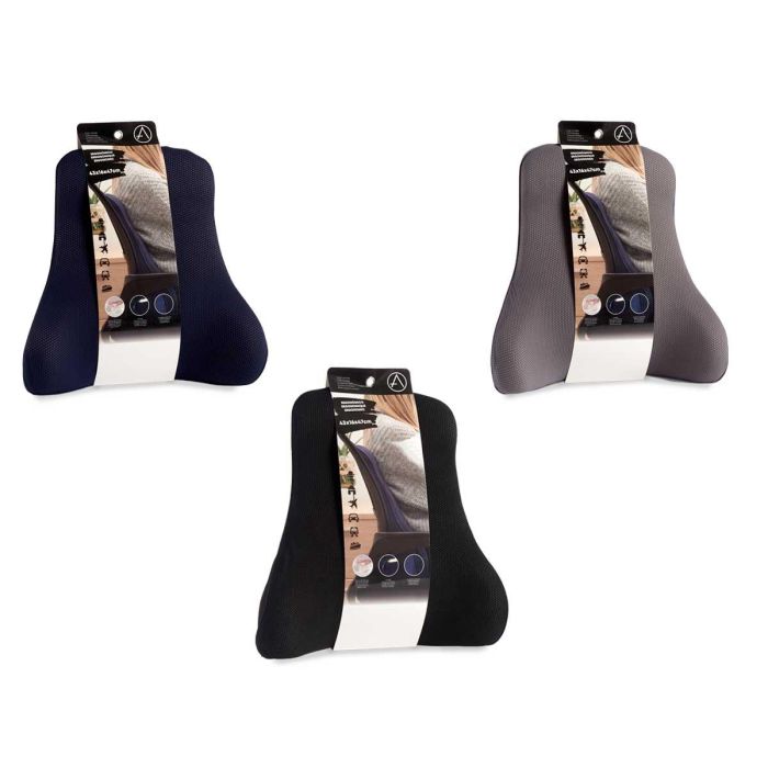 Cojín Espuma Memoria Lumbar Arte Regal 47x14x47 cm - Azul, Gris, Negro (6 Unidades) 2 Cojín Espuma Memoria Lumbar Arte Regal 47x14x47 cm - Azul, Gris, Negro (6 Unidades) 2