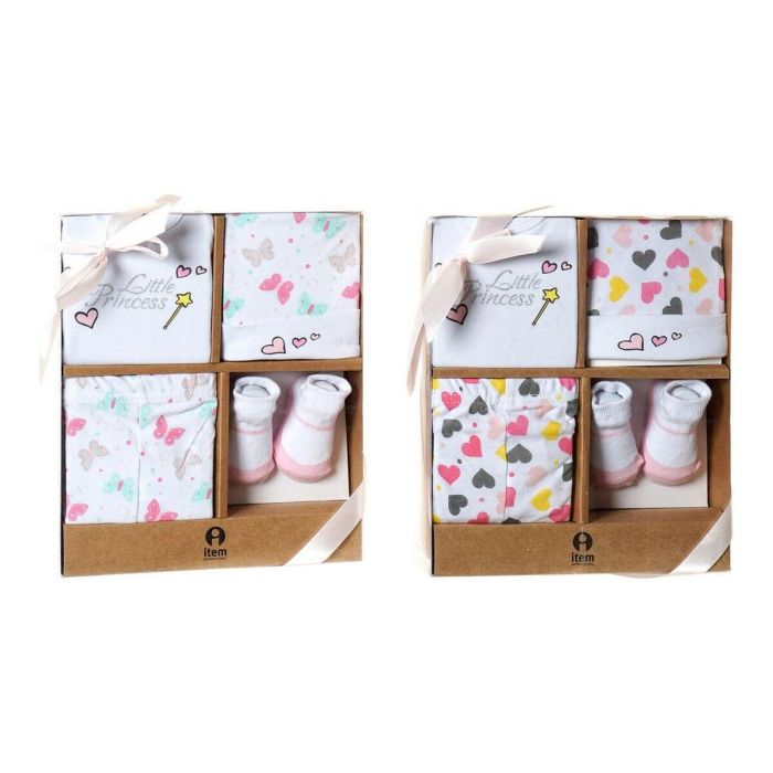 Set de Regalo para Bebé DKD Home Decor 0-6 Meses 2 Piezas 2 Set de Regalo para Bebé DKD Home Decor 0-6 Meses 2 Piezas 2