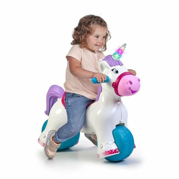 Correpasillos baby unicorn con sonido de trote y relincho ¡convertible en balancín! 3