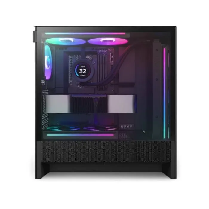 NZXT CC-H52FB-R1 Caja ATX Torre Midi H5 Flow RGB Negra con Flujo de Aire Optimizada 4 NZXT CC-H52FB-R1 Caja ATX Torre Midi H5 Flow RGB Negra con Flujo de Aire Optimizada 4