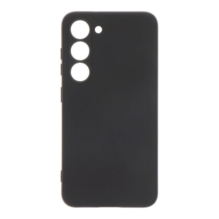 Carcasa negra de plástico soft touch para samsung s23