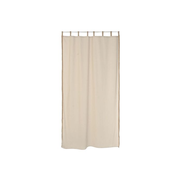Cortina Cottage DKD Home Decor Natural 260 x 140 cm (2 Unidades) 4 Cortina Cottage DKD Home Decor Natural 260 x 140 cm (2 Unidades) 4
