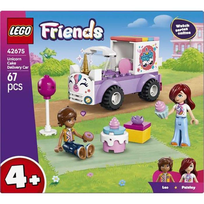 Lego Juego de Construcción Coche-Unicornio de Reparto de Pasteles Friends para +4 años 4