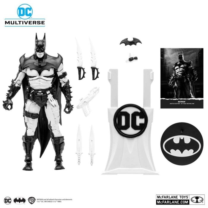 Mcfarlane Toys DC Multiverse 7In Batman by Todd Mcfarlane Line Art Gold Label NYCC 2