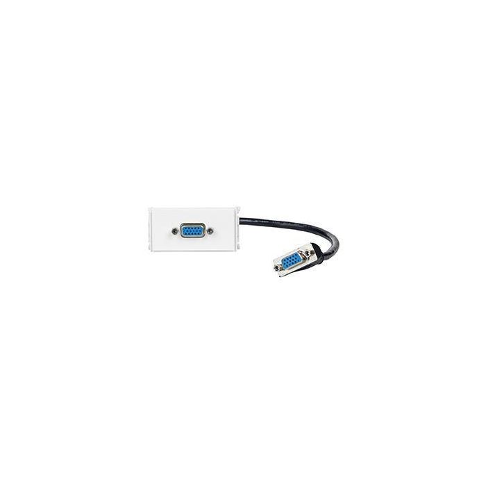 Vivolink Outlet Panel VGA, 200mm, White Vivolink Outlet Panel VGA, 200mm, White