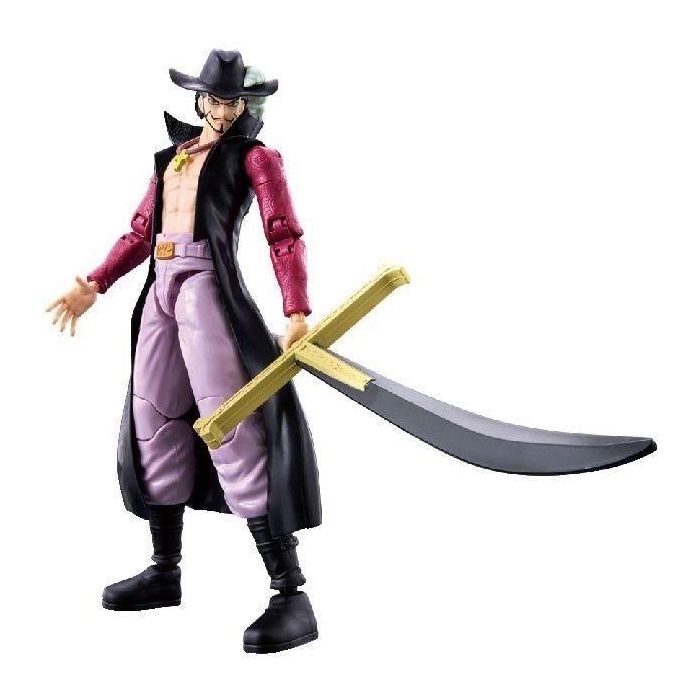 Bandai BAN3296580370535 Figura articulada Anime Heroes One Piece Dracule Mihawk Hawkeye 17 cm 2