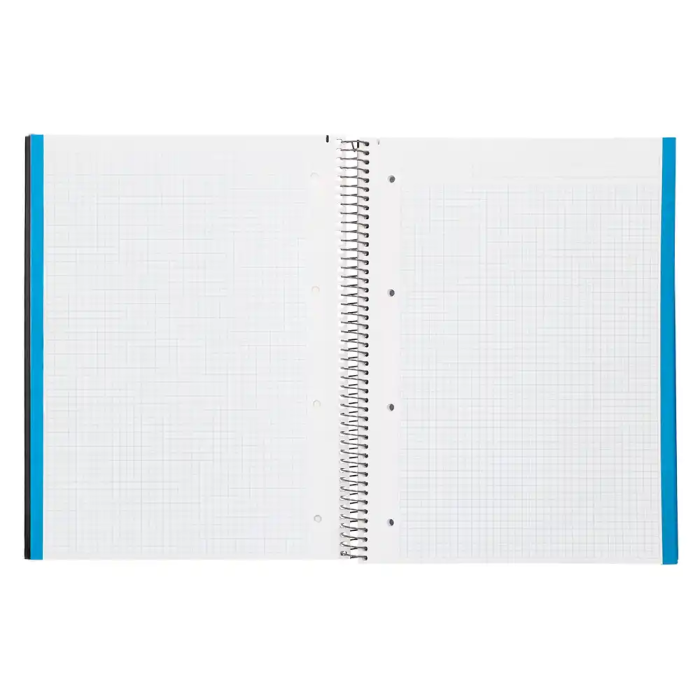 Liderpapel Cuaderno Espiral A4 Micro Jolly Tapa Forrada 140 Hojas Cuadro 5mm Negro 5
