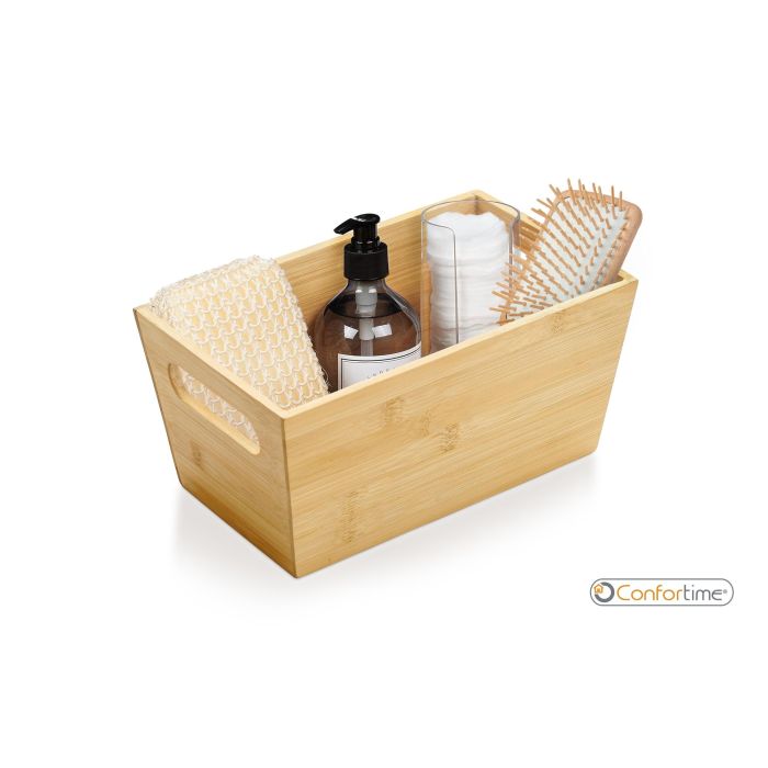 Cesta de Ordenación de Bambú 30x20x13 cm - Confortime (6 Unidades) 2 Cesta de Ordenación de Bambú 30x20x13 cm - Confortime (6 Unidades) 2