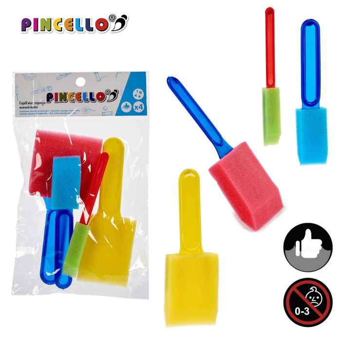 Juego 4 Estapulas Esponja Manualidades Pincello 13X2CM (36 Unidades) 3 Juego 4 Estapulas Esponja Manualidades Pincello 13X2CM (36 Unidades) 3