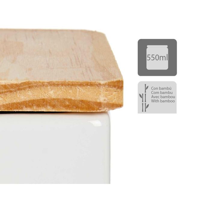 Salero Blanco Cuadrado Con Tapa Vessia 10X10CM (24 Unidades) 3 Salero Blanco Cuadrado Con Tapa Vessia 10X10CM (24 Unidades) 3