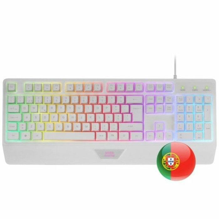 Teclado Mars Gaming Blanco 5