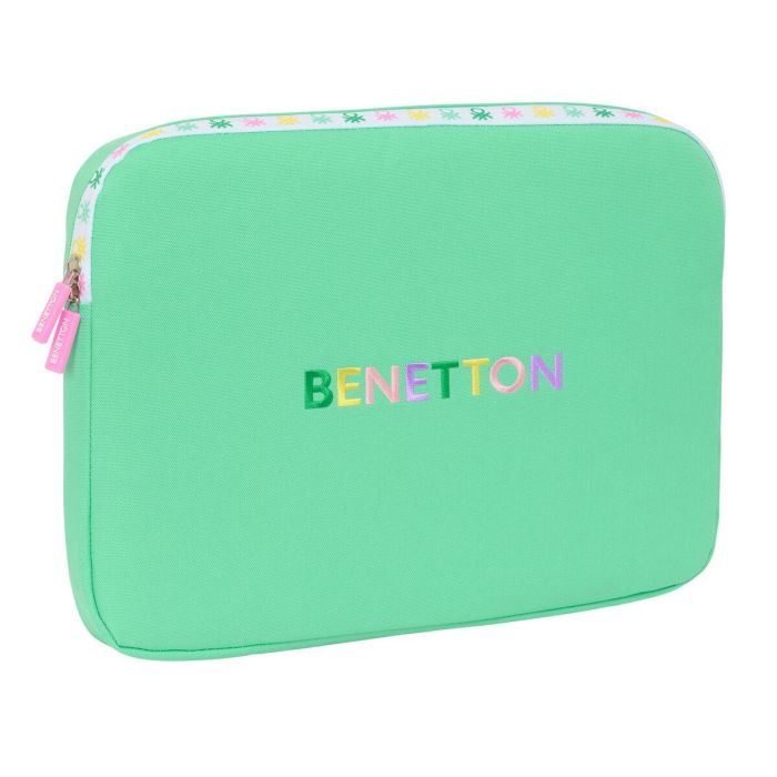 Funda para Portátil Benetton Mint Verde 15,6'' 39,5 x 27,5 x 3,5 cm 1