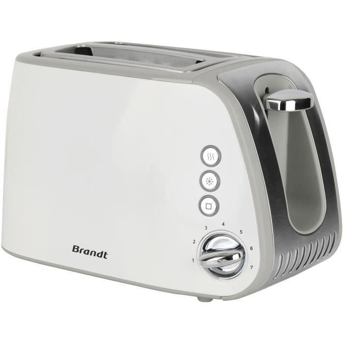 Brandt T02T1050W Tostadora de 2 ranuras, 7 niveles de potencia, con Cajón recogemigas, Color Blanco 2 Brandt T02T1050W Tostadora de 2 ranuras, 7 niveles de potencia, con Cajón recogemigas, Color Blanco 2