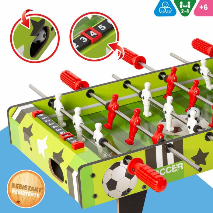 Futbolín Colorbaby 60 x 14 x 32 cm (2 Unidades) 5 Futbolín Colorbaby 60 x 14 x 32 cm (2 Unidades) 5