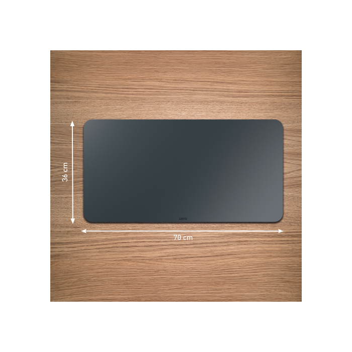 Alfombrilla de Sobremesa Reciclada de Piel 70 X 36 Cm Color Gris Oscuro Leitz 53850089 1