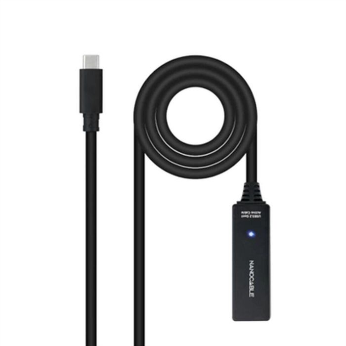 Cable USB NANOCABLE USB 3.2 amplif. C/M-C/H 5m Negro 5 m 1 Cable USB NANOCABLE USB 3.2 amplif. C/M-C/H 5m Negro 5 m 1