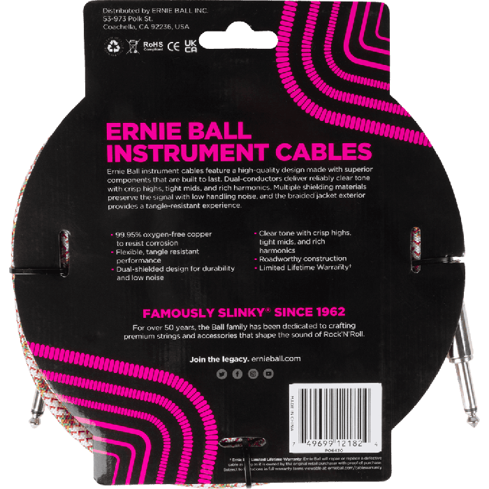 Cable Eb Instrumento Trenzado Jack-Jack Ss 5,5 M - Emerald Argyle 1 Cable Eb Instrumento Trenzado Jack-Jack Ss 5,5 M - Emerald Argyle 1