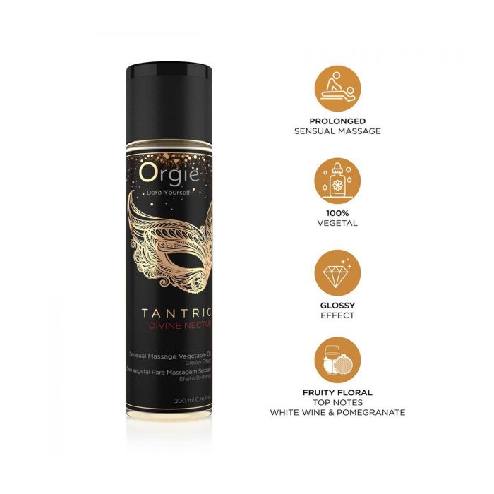 Aceite de Masaje Erótico Orgie TANTRIC DIVINE NECTAR 200 ml 2