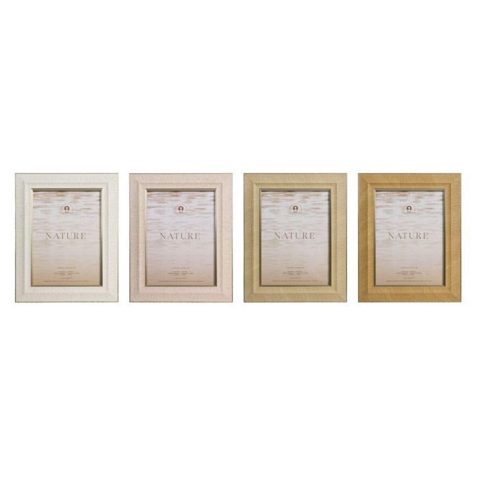 Marco de Fotos Home ESPRIT Marrón Beige Cristal Poliestireno Scandi (4 Unidades) Marco de Fotos Home ESPRIT Marrón Beige Cristal Poliestireno Scandi (4 Unidades)