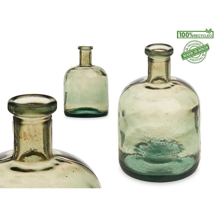 Botella Decorativa Vidrio Ancha Champan Giftdecor 15X24CM (6 Unidades) Botella Decorativa Vidrio Ancha Champan Giftdecor 15X24CM (6 Unidades)